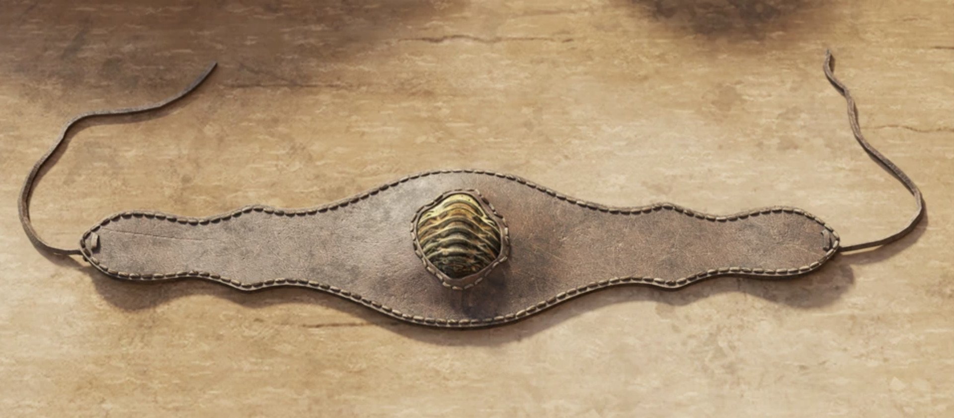 Trilobite With Leather Fitting
