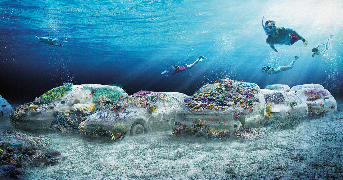 miami reefline to submerge first hybrid reef by leandro erlich this fall