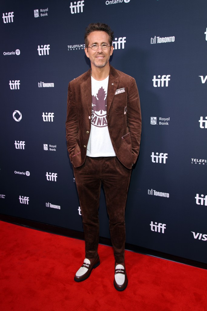 Ryan Reynolds attends the premiere of "John Candy: I Like Me" during the 2025 Toronto International Film Festival at Roy Thomson Hall on September 04, 2025 in Toronto, Ontario.