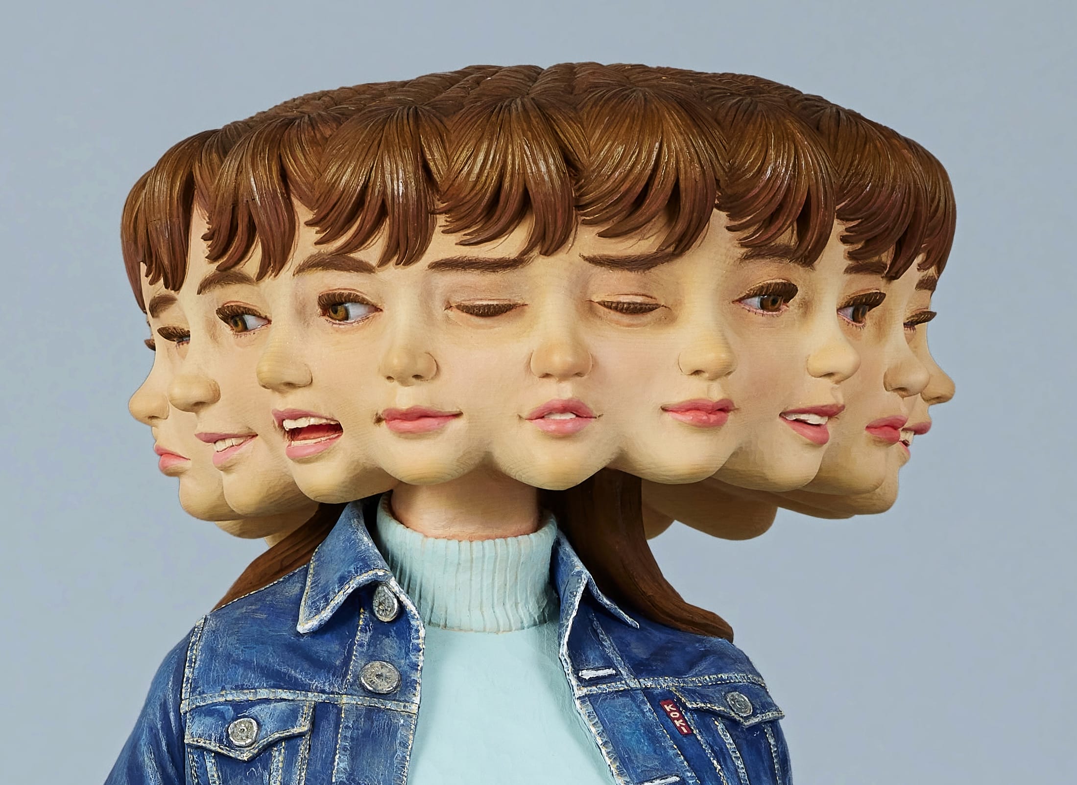 Yoshitoshi Kanemaki’s Sculptures Sport Kaleidoscopic Expressions in Their Search for a ‘True Self’ — Colossal